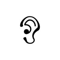 ear icon vector design templates simple