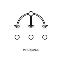 inheritance concept line icon. Simple element illustration. inheritance concept outline symbol design. vector