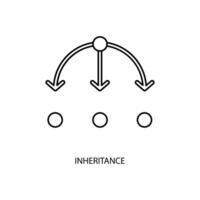 inheritance concept line icon. Simple element illustration. inheritance concept outline symbol design. vector