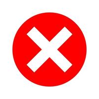 Check Mark of cross icon vector design templates