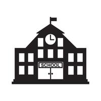 school building of school house icon vector design template