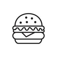 hamburguesa icono vector diseño plantillas