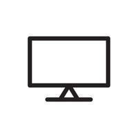 screen flat led monitor icon vector design templates