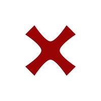 Check Mark of cross icon vector design templates