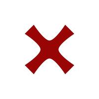 Check Mark of cross icon vector design templates