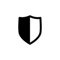 protection shield Icon Vector Design Template