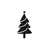 Christmas spruce pine icon vector design template