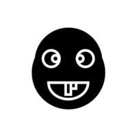 emoji stupid of smile icon vector design template