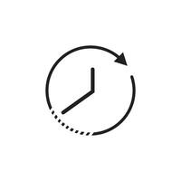 watch and clock time icon vector design template