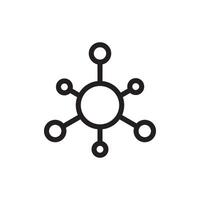 molecule icon vector design template