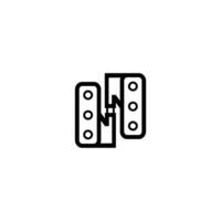 door hinge icon vector design templates