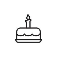 birthday cake icon vector design templates