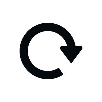 recargar icono vector diseño modelo