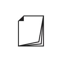 paper Brochure catalog icon vector design template