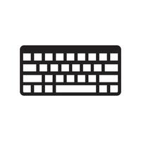 teclado icono vector diseño modelo