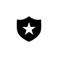 star shield Icon Vector Design Template