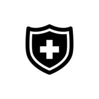 Protection shield Icon Vector Design Template