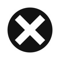 Check Mark of cross icon vector design templates