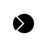 pie chart icon vector design template