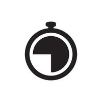 watch and clock time icon vector design template