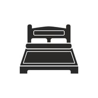 double bed  icon vector design template