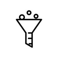 filter and funnel icon vector design template