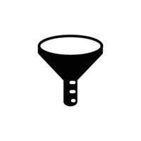 filter and funnel icon vector design template