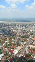 vientián, el capital de Laos aéreo video