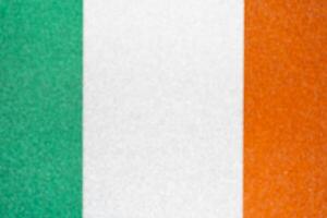 Irish flag made from color glitter paper photo