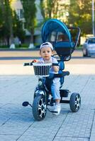 small boy playing in the park photo