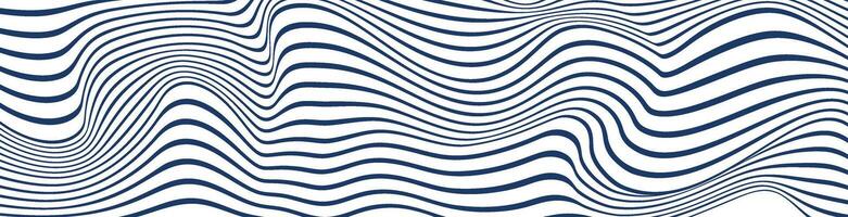 Minimalistic abstract pattern with wavy lines and stripes, curving in geometric dance. Black and white simplicity in graphic design. Flat vector illustration isolated on white background.
