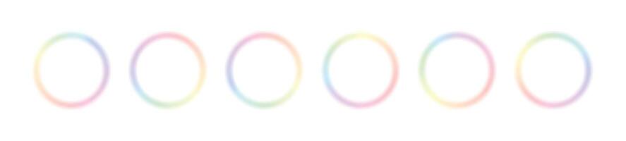 Blur Radial gradient background, swirling with rainbow color spectrum in a circle. Vibrant design colorful swirls. Flat vector illustration isolated on white background.