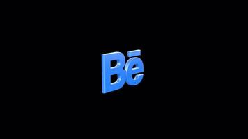 nahtlos Behance Symbol Animation - - engagieren Ihre Publikum mit dynamisch Designs video