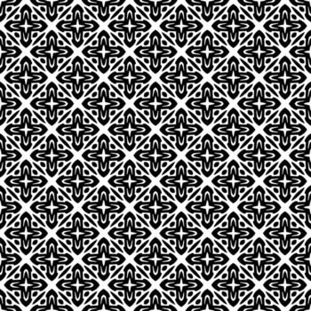 patrón abstracto sin costuras en blanco y negro. fondo y telón de fondo. diseño ornamental en escala de grises. vector