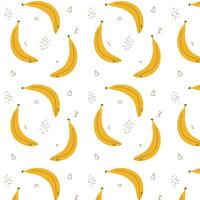 Bananas vector pattern and abstract drawing