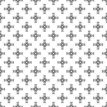 Black and white seamless abstract pattern. Background and backdrop. Grayscale ornamental design. vector