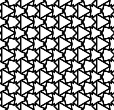 Black and white seamless abstract pattern. Background and backdrop. Grayscale ornamental design. vector