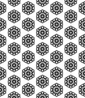 Black and white seamless abstract pattern. Background and backdrop. Grayscale ornamental design. vector