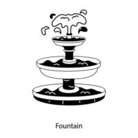 Trendy Fountain Concepts vector