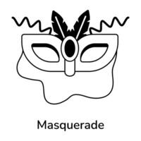 Trendy Masquerade Concepts vector