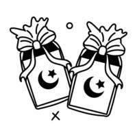 Trendy Ramadan Boxes vector