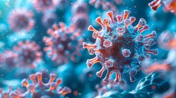 AI generated Close Up of a Corona in Nature photo