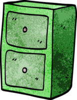 cartoon doodle filing cabinet png