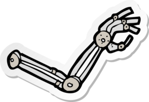 sticker of a cartoon robot arm png