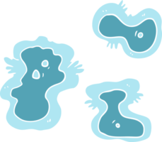 flat color style cartoon germs png