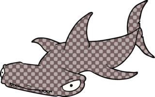 tiburón martillo de dibujos animados png