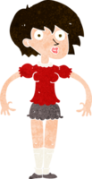 mujer sorprendida de dibujos animados png