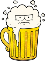 chope de bière de dessin animé png
