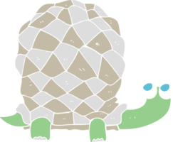 ilustración de color plano de tortuga png