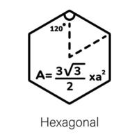 de moda hexagonal conceptos vector